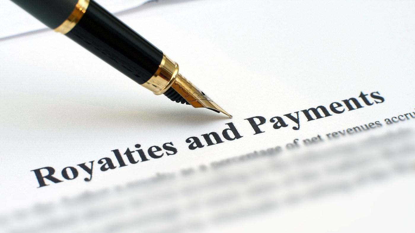 Royalty and payment terms set out in a signed agreement